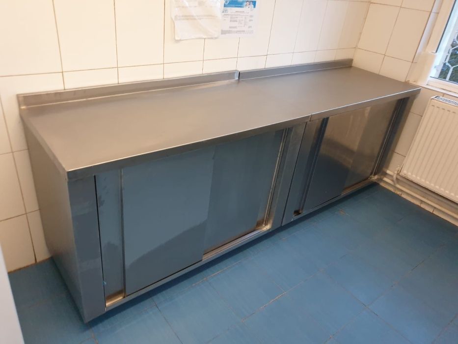 Masa de lucru tip dulap din inox, dimensiuni la cerere