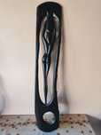 Sculptura lemn decor perete