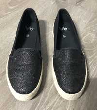 Espadrile negre marime 38 espadrile negre 38 espadrile sclipici 38