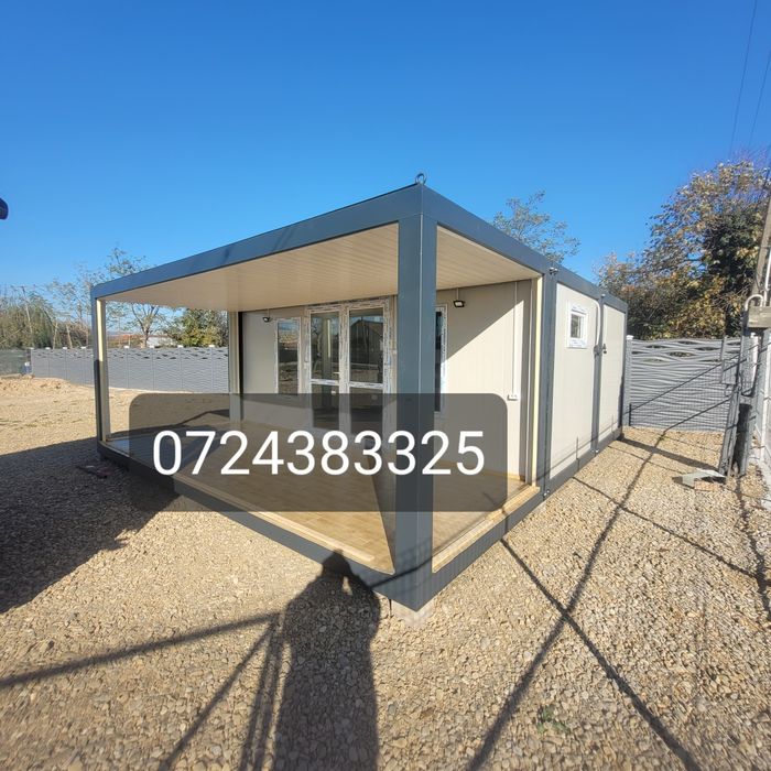 Vand containere birou, grup sanitar, cabina paza, vestiar, dormitor