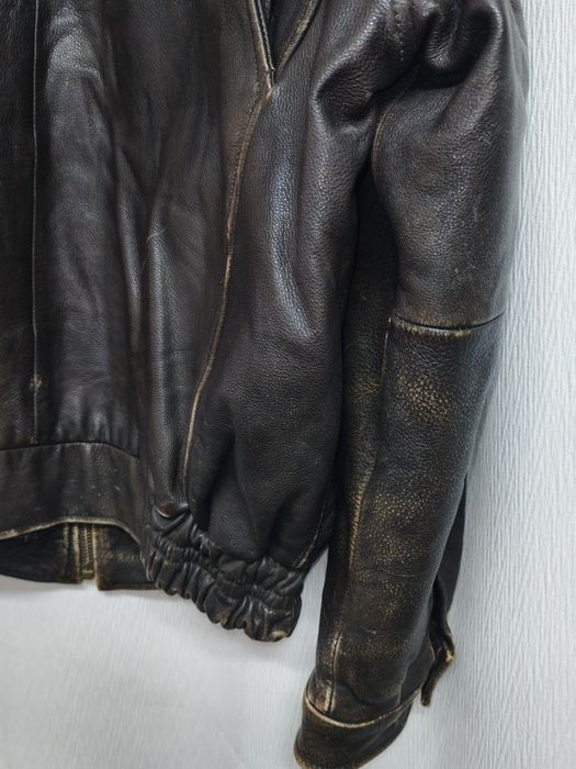 Мъжко Vintage кожено яке от естествена кожа WRANGLER р-р XL