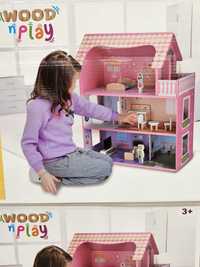 Дървена къща за кукли детска