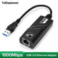 Переходник USB на LAN, Ethernet до 1000 mb/c. Алматы
