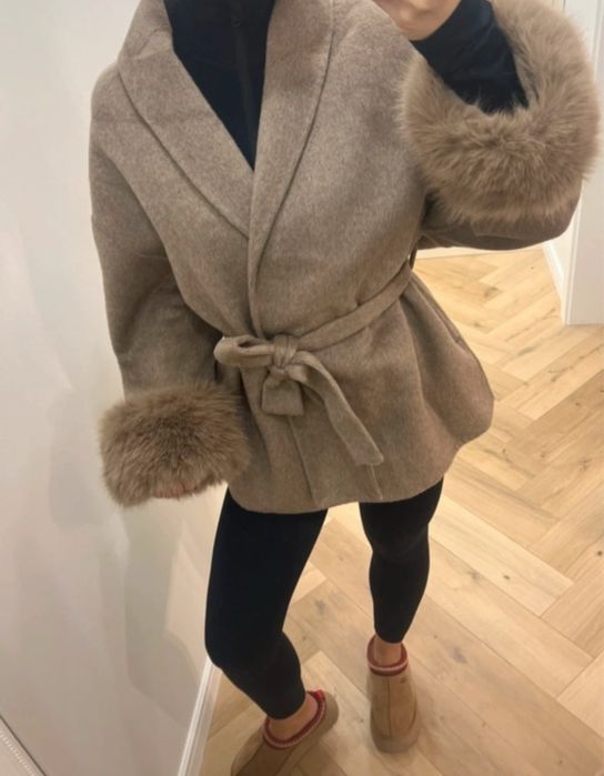 Palton calduros din lan