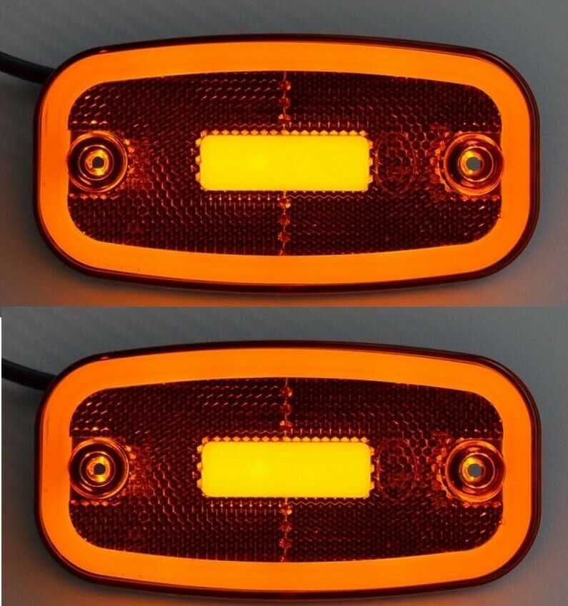 1бр. Лед LED габарити светлини 12-24V неонов ефект , 3 цвята