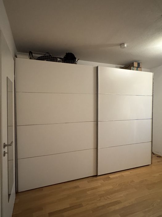 Dressing/Dulap 300/220/70 cm 2 usi culisante alb mat