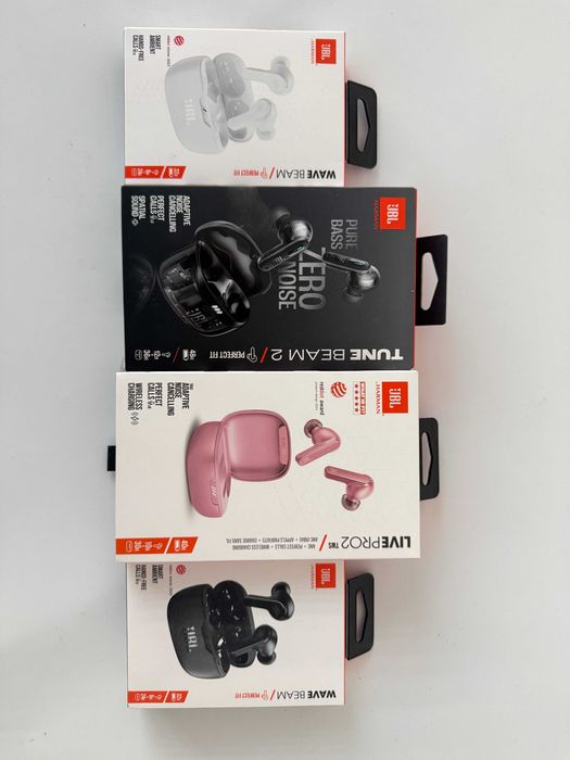 Casti JBL Wave Beam / Tune Beam 2 black / Live Pro 2 TWS Pink
