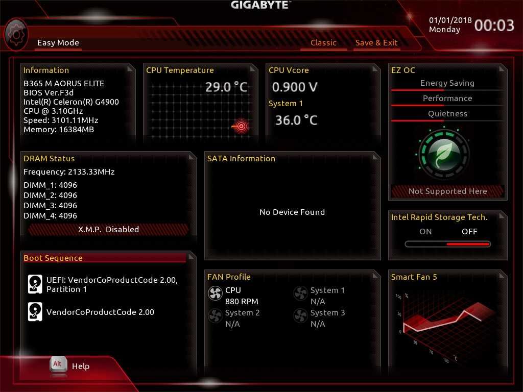 Дъно Дънна платка GIGABYTE B365 M AORUS ELITE 1151 DDR4 RGB Overclock