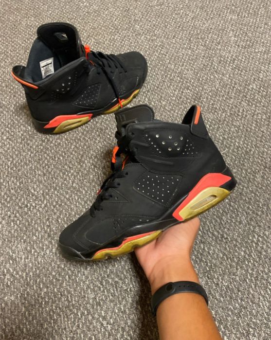 Air Jordan 6 black Infrared marime 42,5