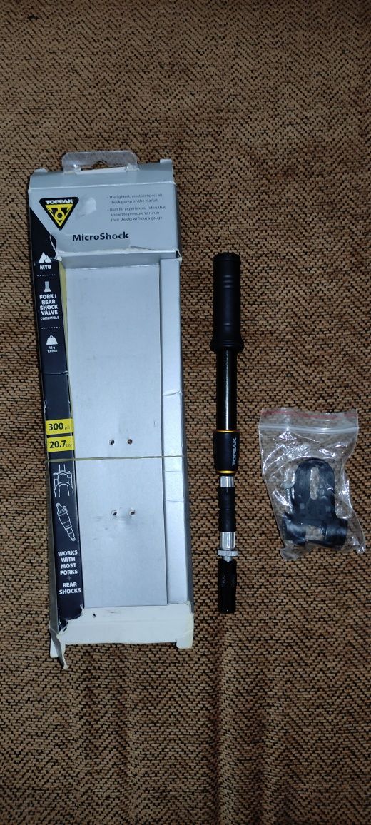 Mini-Pompa aer pentru furca, suspensie fata/spate MicroShock