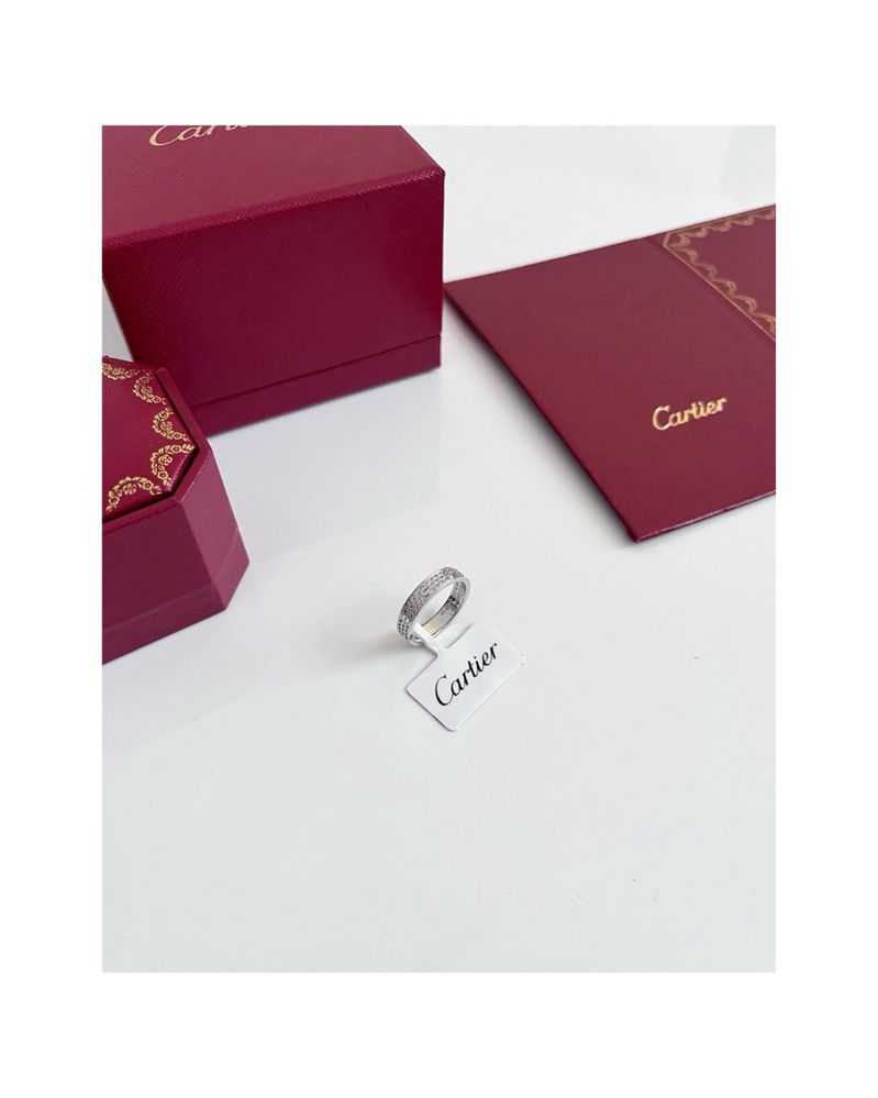 Cartier Love Diamonds пръстен в сребристо New Season