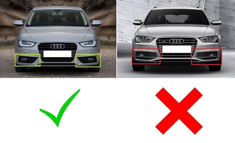 Rame / grile proiectoare RS look AUDI A4 B8.5 FACELIFT