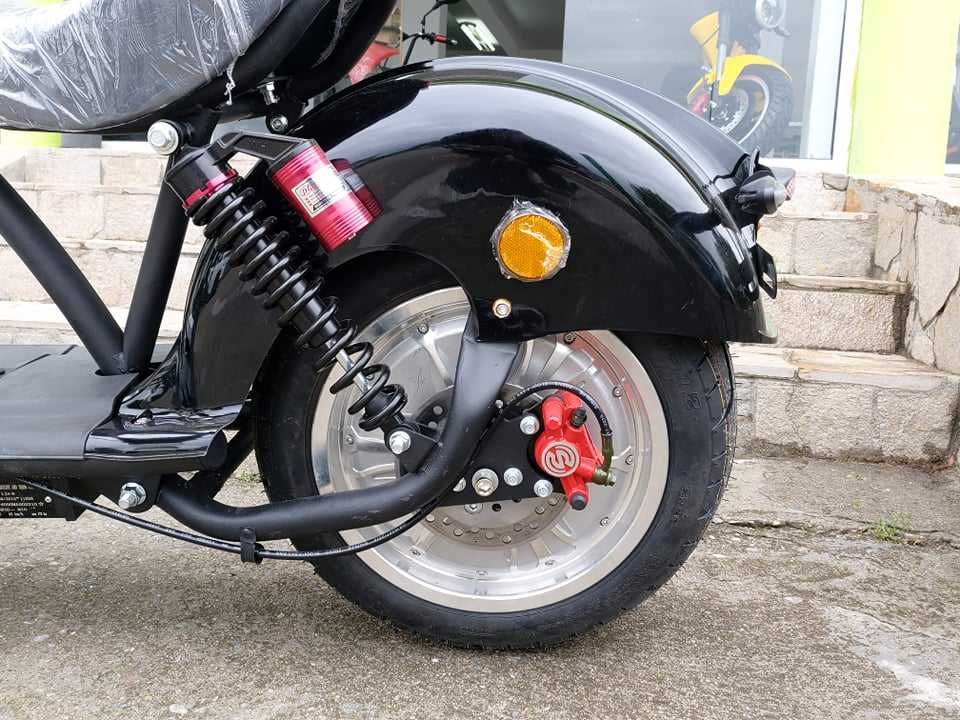 Електрически чопър HARLEY-DAVIDSON Black 2500W/60V/20AH с документи