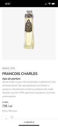 Apa de parfum Francois Charles