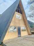Casute din lemn si Cabane stil A-Frame din structura de lemn