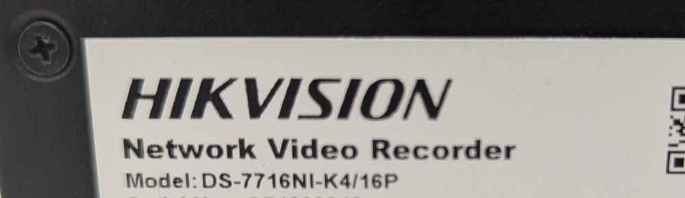 NVR Hikvision 4k 16 Porturi PoE DS-7716NI-K4/16P HDD 4TB