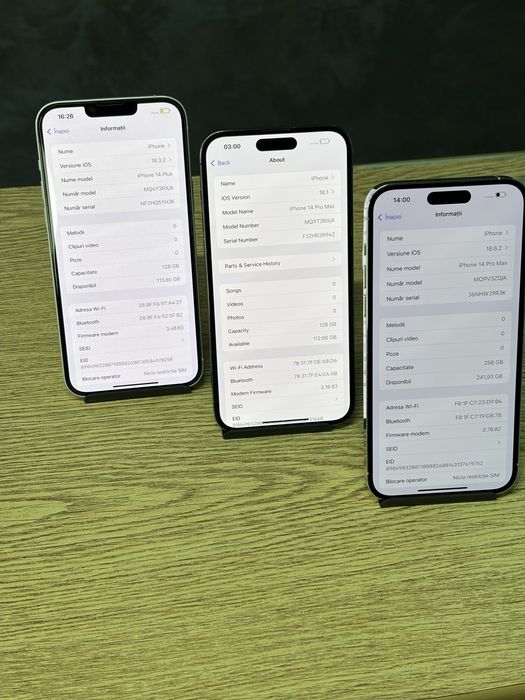 iPhone 14 Pro Max, memorie internă 128GB/256GB