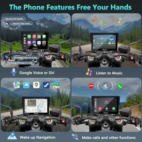 Нов Водоустойчив CarPlay дисплей за BMW мотор – Навигация и музика