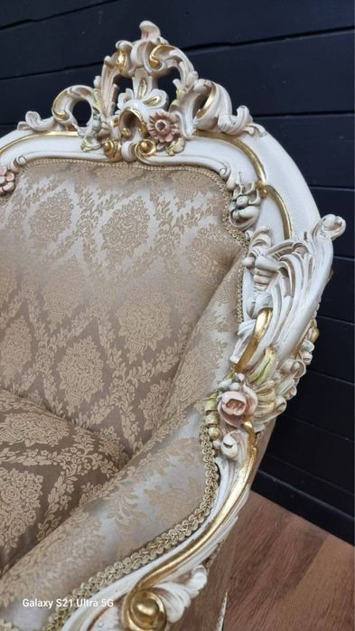 Комплект красива барокова холна гарнитура Silik