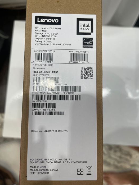 Laptop Lenovo IdeaPad Slim 3