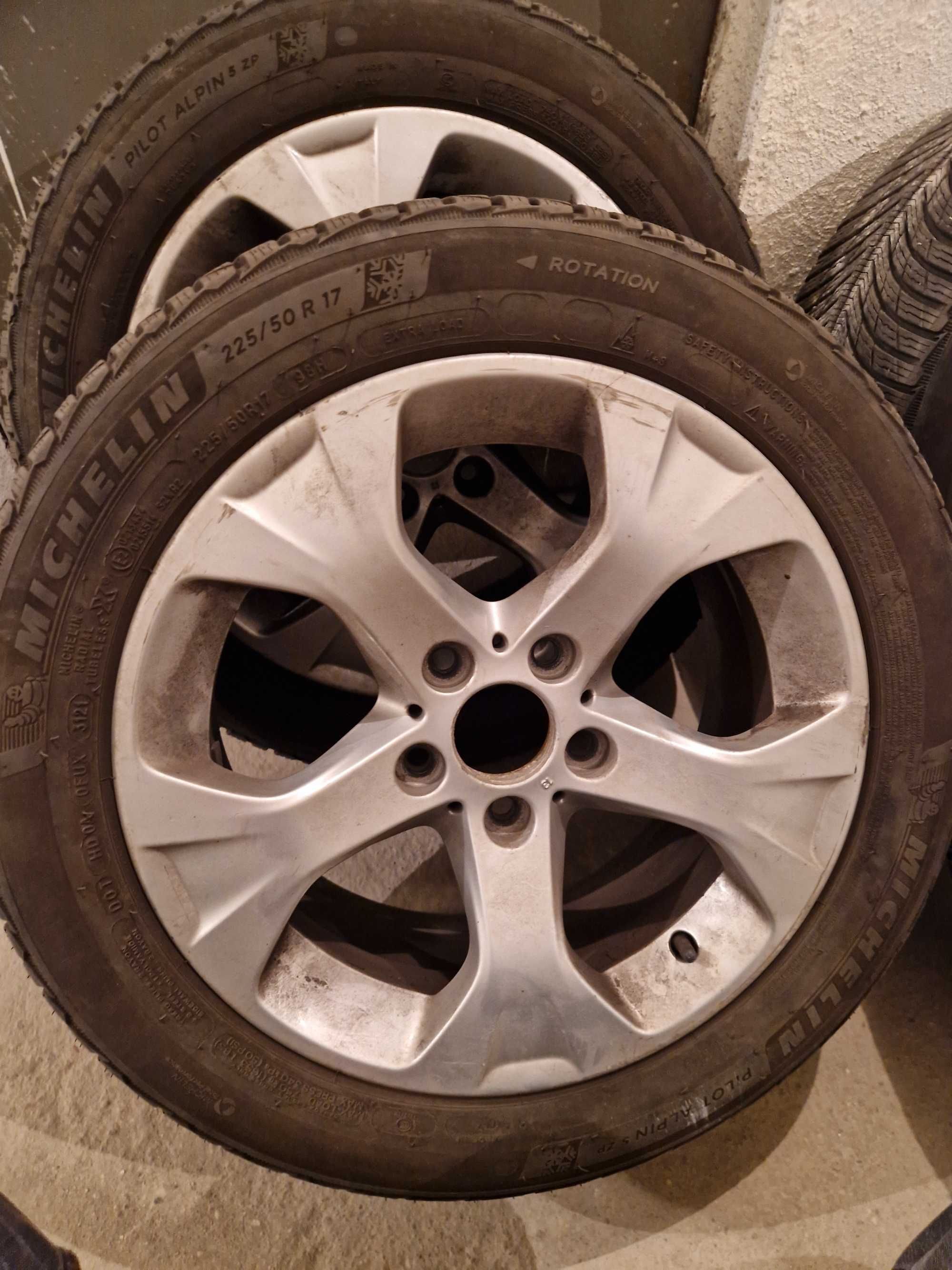 4 джанти BMW Style 317 17’’ + зимни runflat гуми MICHELIN PILOT ALPIN