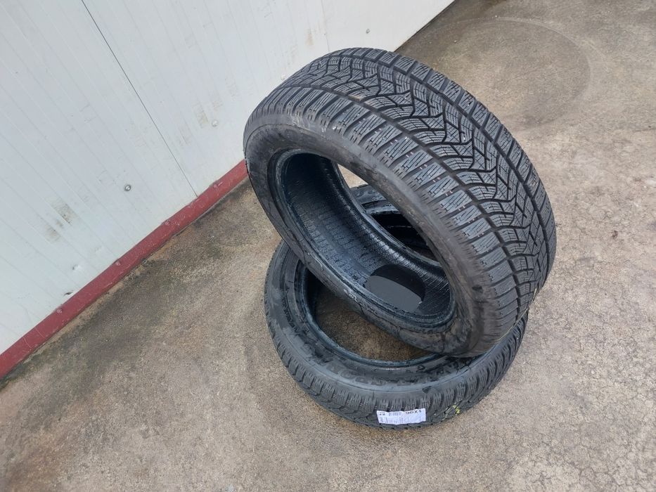 150 lei bucata!Doua anvelope M+S/IARNA 215 55 17 Dunlop dot 2021! 8 mm