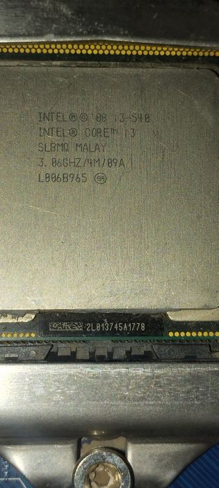 Материнская плата gigabyte ha p55 us3l pratssesor Intel core i3 540