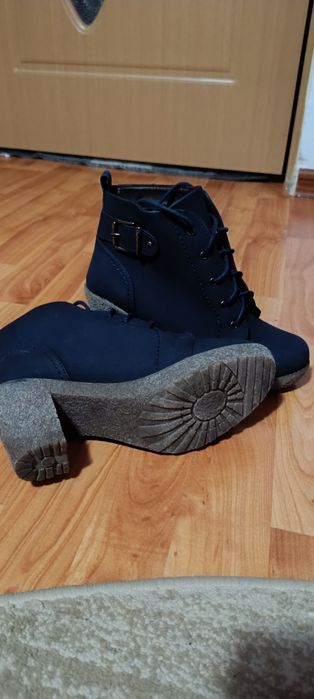 Botine damă cu toc gros