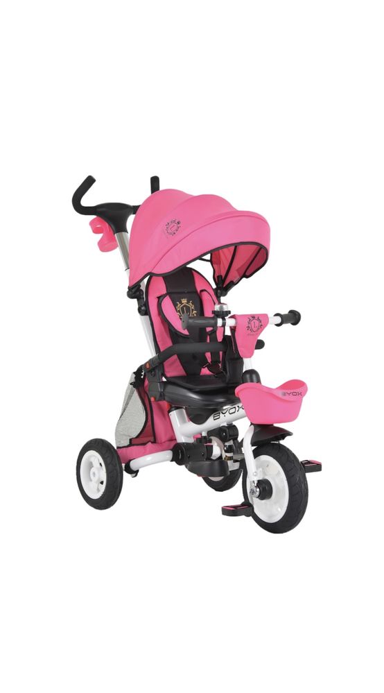 Tricicleta pliabila cu scaun reversibil Byox Flexy Lux Trike, Roz