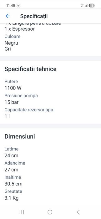 Aparat Cafea Deloghi