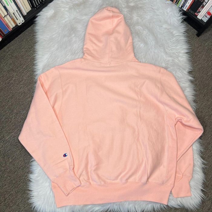 Hanorac cu gluga M Champion roz reverse weave