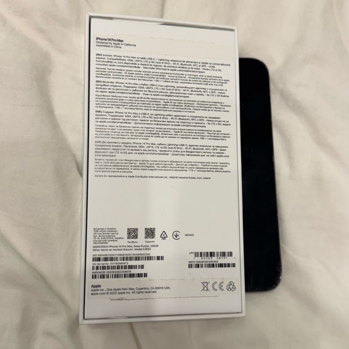 Iphone 14 pro max 256 purple