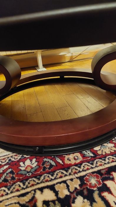 Кожен фотьойл , тъмнокафяв