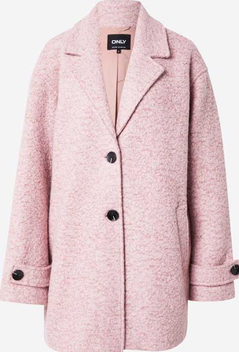 Розово палто с вълна ONLY