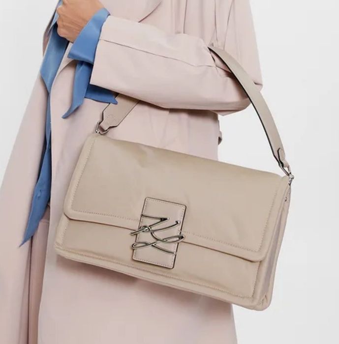 Дамска чанта KARL LAGERFELD 231W3041 Бежов
