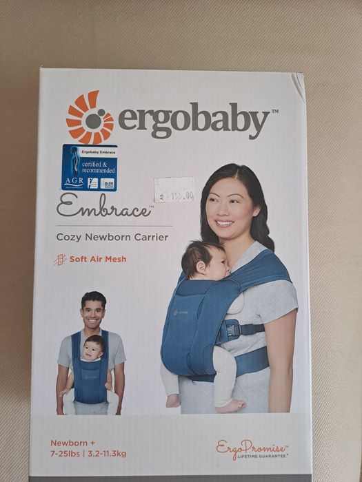 Ергономична раница Ergobaby Embrace, синя