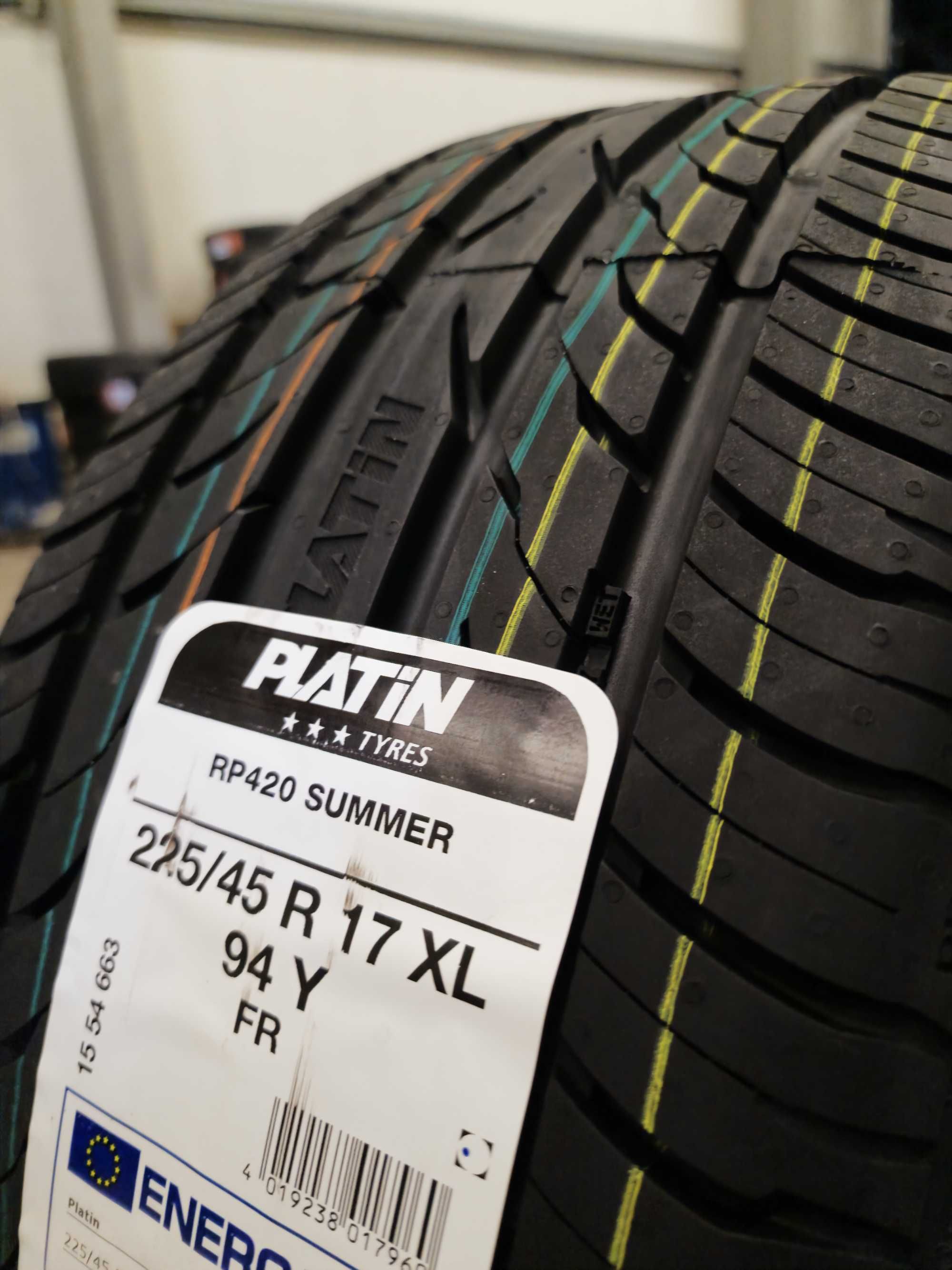 225/45/17 Нови гуми PLATIN 225/45 R17 94Y борд  MADE in FRANCE DOT2023