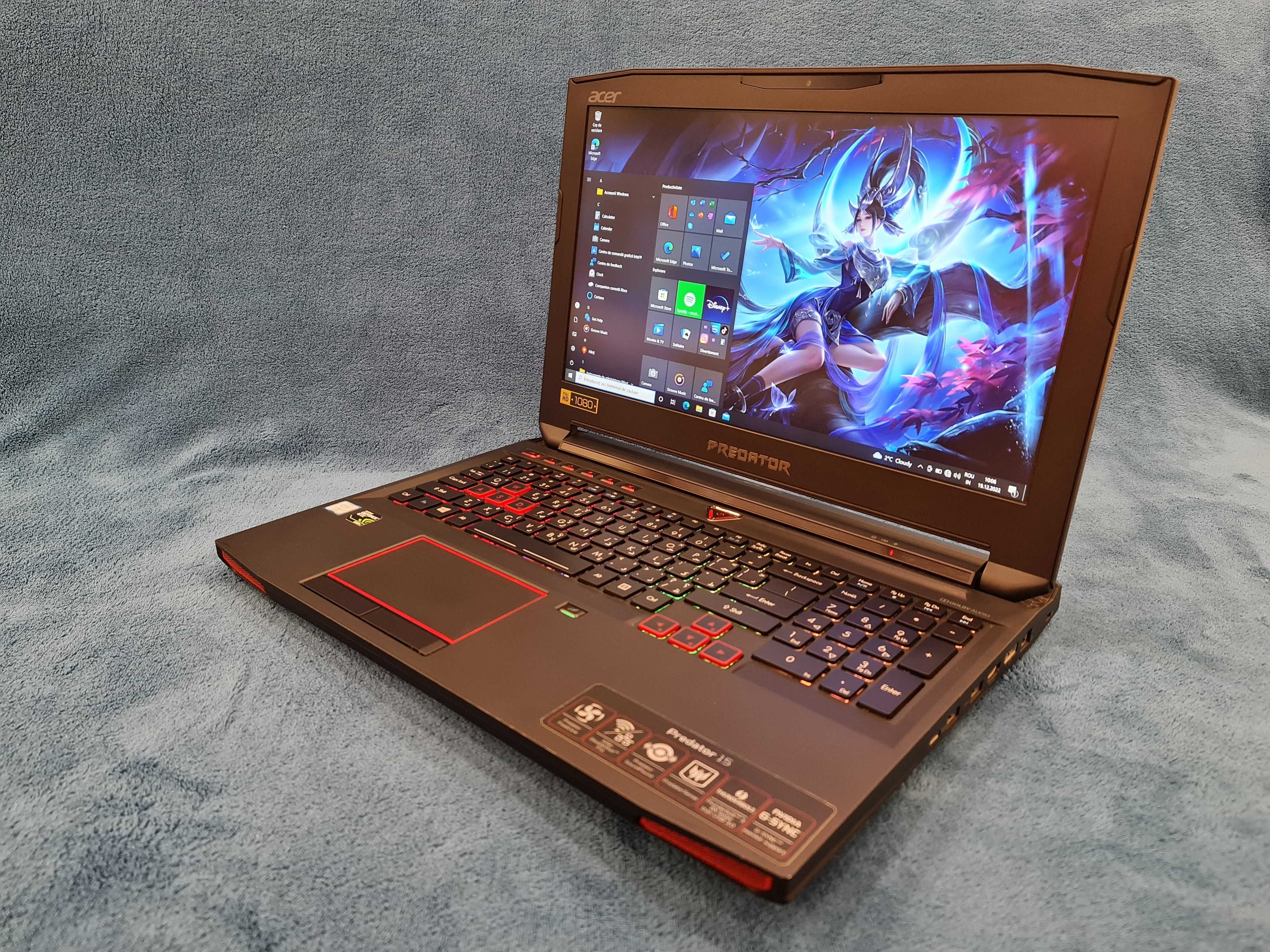 Laptop gaming acer Predator, intel core i7, video 8 GB , 32 gb , 17,3"