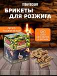 Все для розжига (роллы, брикет, гель, жидкость) BoyScout (российские)