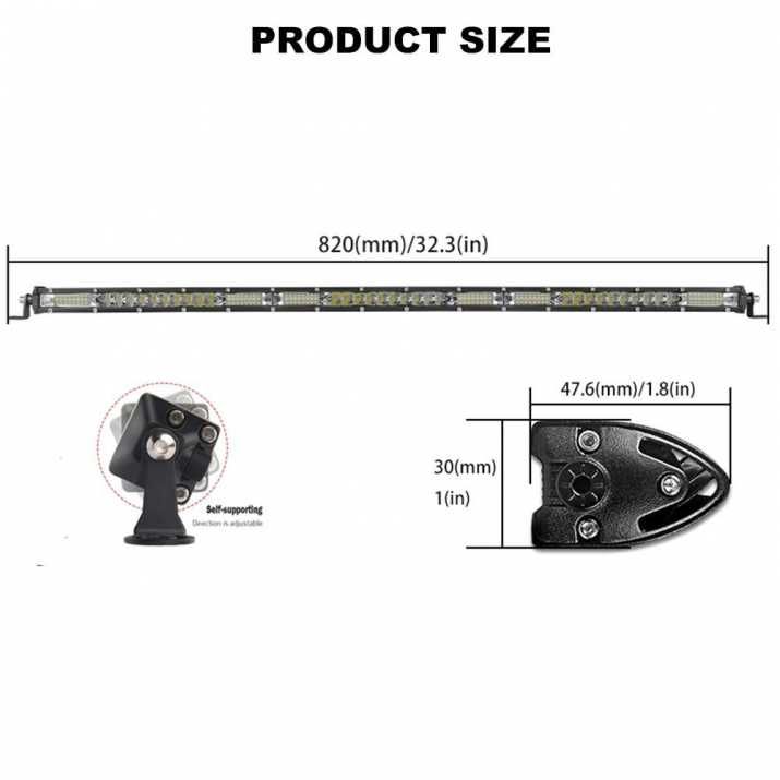 78 см LED Лед Диоден Бар 270W Ултра Тънък 12-24V