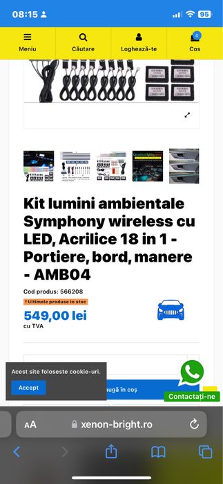 Lumini ambientale Symphony 18 in 1  Led NOU