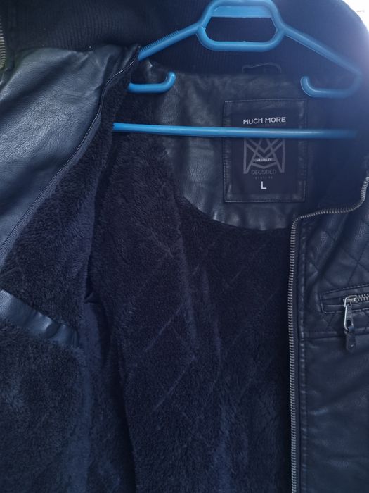 Geaca piele eco imblanita , marimea L , stare impecabila