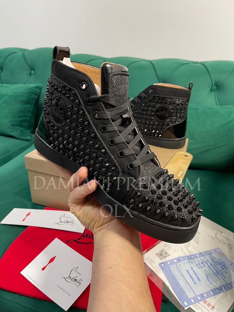 Adidasi Christian Louboutin piele naturala Full Box colectie noua
