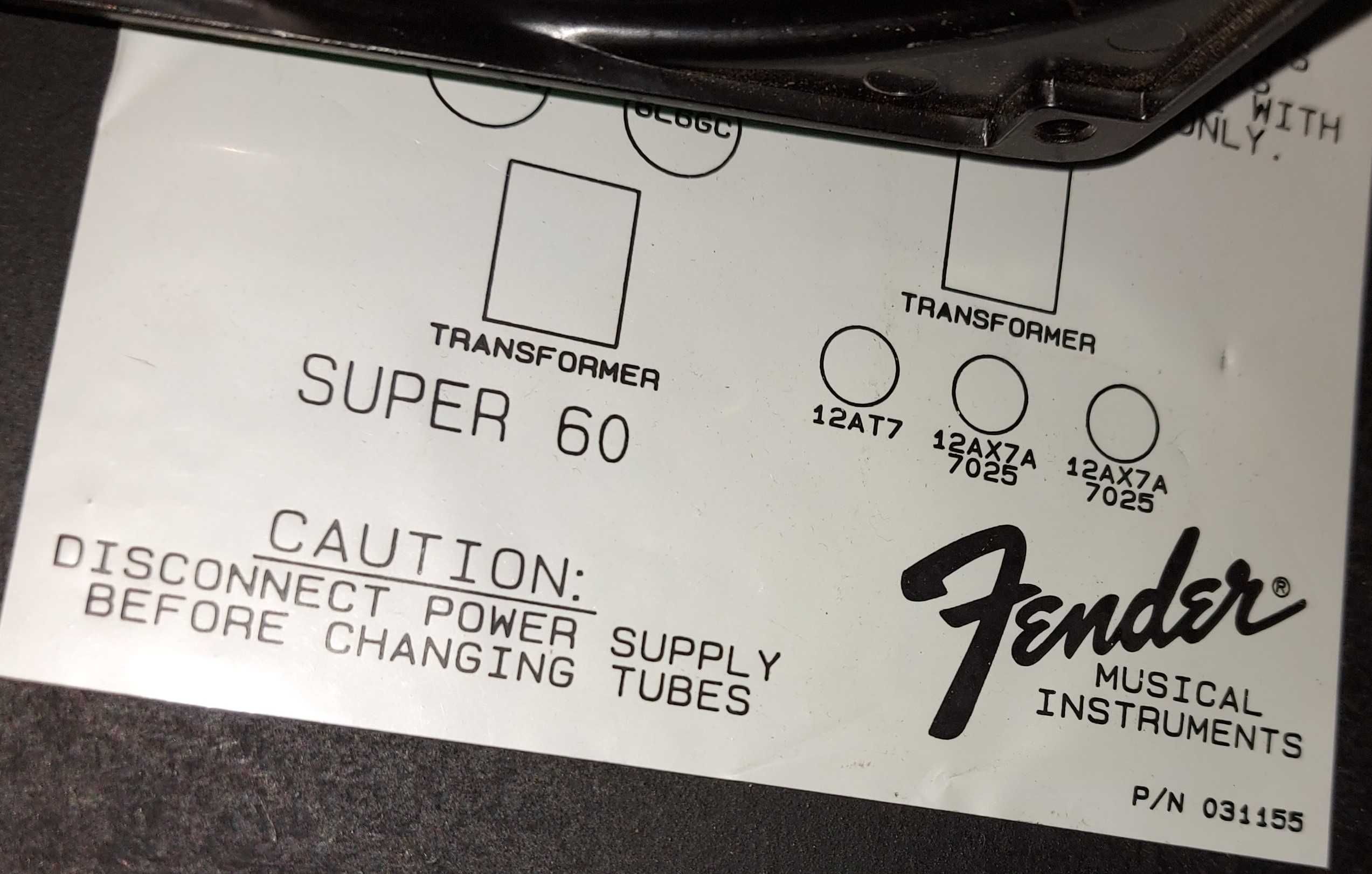 Amplificator chitara - Fender Super 60 Reverb - pe lampi - Made in USA