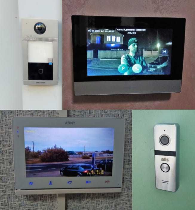 Установка видеонаблюдения и домофона