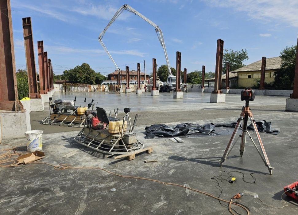 Turnari beton finisat mecanic elicopterizat