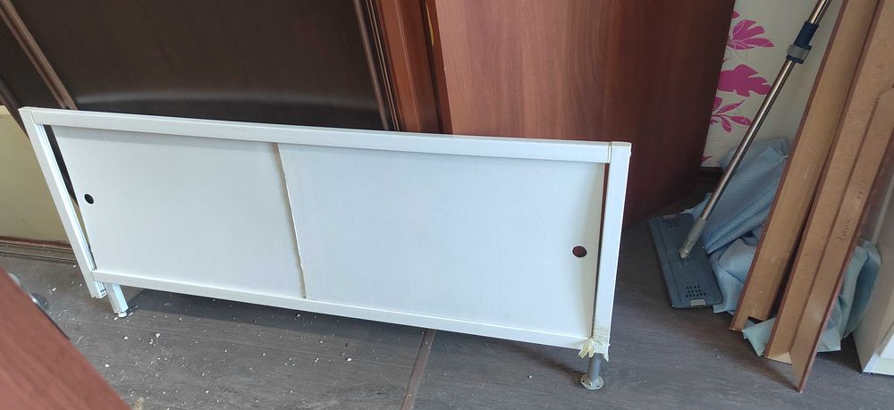 Экран для ванны белый