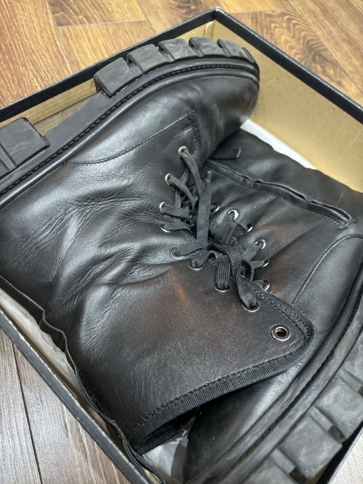 Кожанные сапоги от Massimo dutti