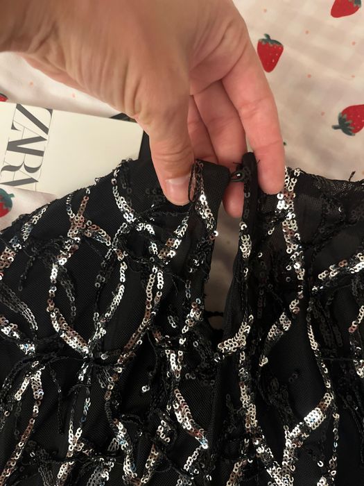 Страхотна блестяща парти рокля Зара - С размер