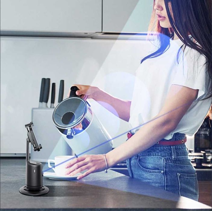 Suport telefon cu inteligenta artificiala urmarire subiect 360 grade